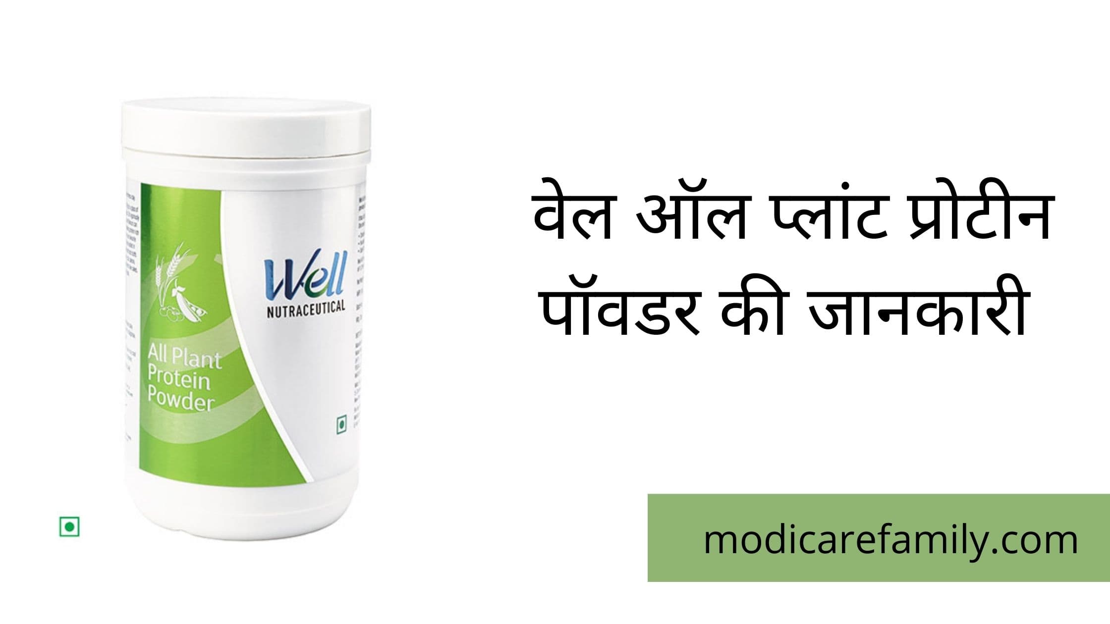 Modicare Well All Plant Protein Powder 500gm benefits