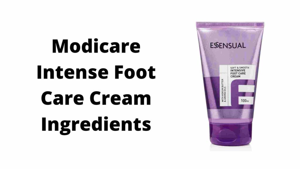 Modicare Essensual Intensive Foot Care Cream Ingredients