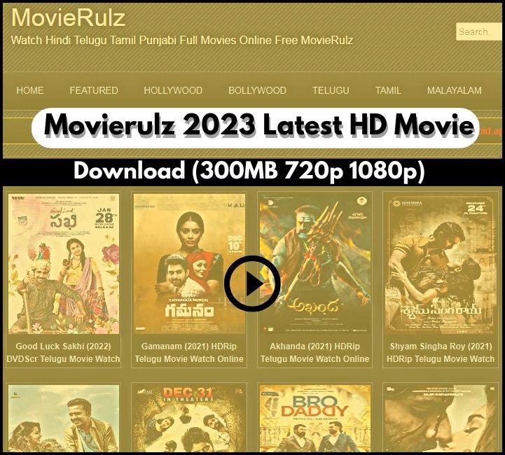 Movierulz 2023 Movie Download | 300MB, Telugu, Kannada, 1080p, HDRIP, Web Series Link
