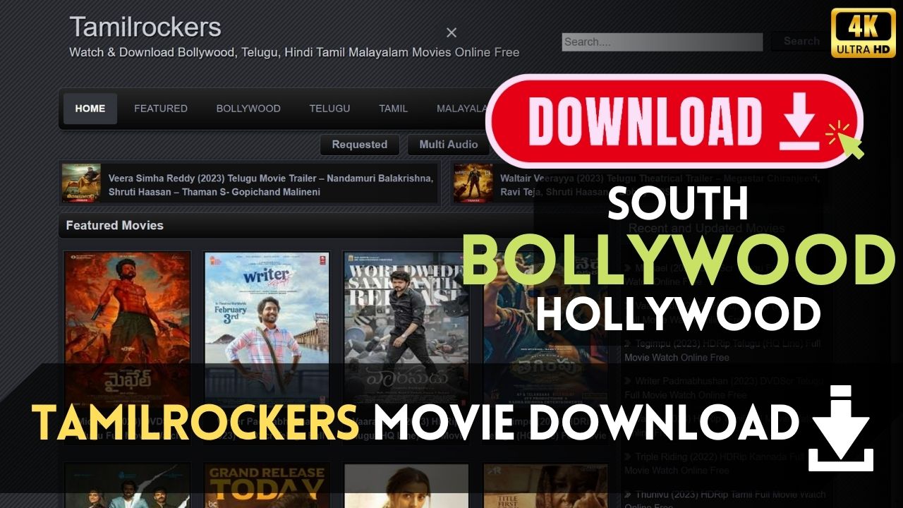 TamilRockers Movies Download 2023, 300MB Bollywood, South, Hollywood Dubbed Movies