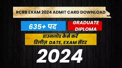 Rajasthan cooperative bank recruitment 2024 Exam center, RCRB Exam 2024 Admit Card Download in hindi 